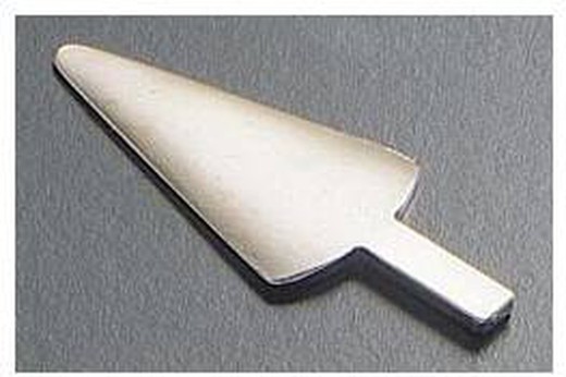 Sword-shaped metal plaque