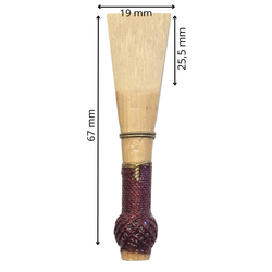 Baroque Bassoon reed, B2 Rieger, historic scrape