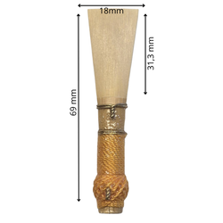 Baroque Bassoon reed, shape 25