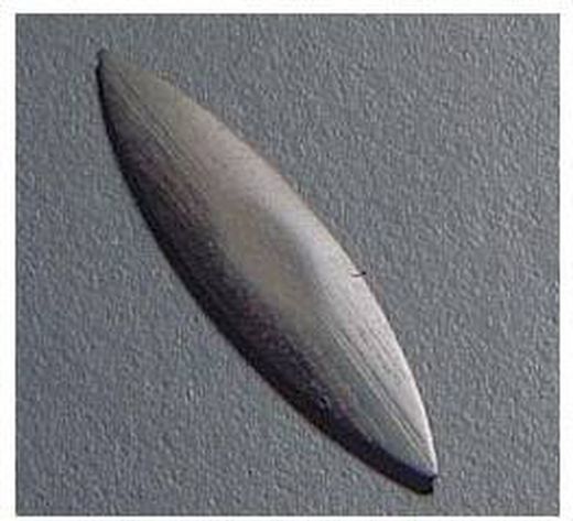 Plaque convexe en ébène