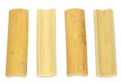 Dulzaina splits, cut to lenght.